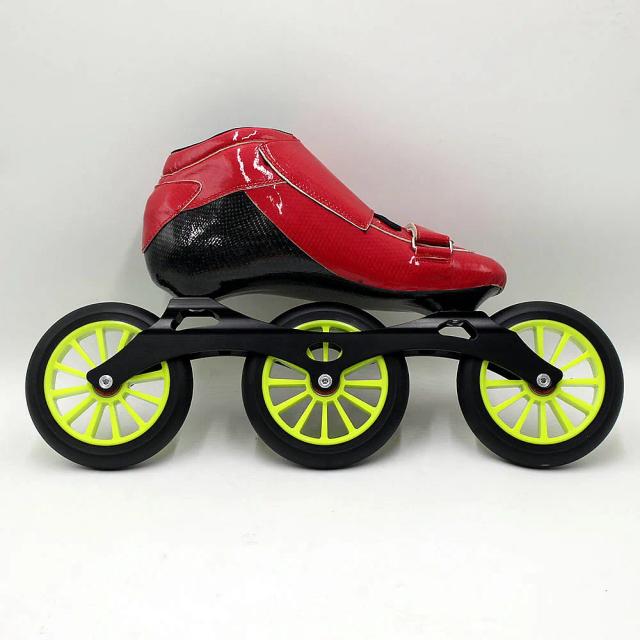 Patinação de Velocidade: Patins de Alta Qualidade com Chassis de Fibra de Carbono 3x125mm