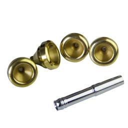 MUKU-Bocal de Trompete com Caixa, Acessórios de Trompete, Instrumento Musical, Dourado, Cobre, Tamanho 3C, 1-1, 2C, 7C, 5C, 3C - Image 6