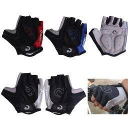 Luvas para ciclismo sem dedos, luva respirável anti derrapante de gel para motocicleta mtb e bicicleta de estrada, luvas esportivas para homens e mulheres - Image 2