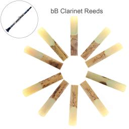 Palhetas de bambu para clarinete bb, palhetas profissional de 10 tamanhos força 2.5 para clarinete peças de boca bambu tradicional - Image 1