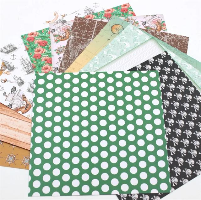 Kscraft Kit de Scrapbooking Artesanal Vintage com 12 Peças Estampadas de 6" para Artesanato em Papel e Criação de Livros