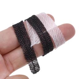 Fita adesiva, "100m, preto e branco, não-tecido, fusível, lado único, forro de tecido, faça você mesmo, suprimentos de costura - Image 4