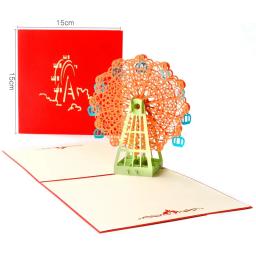 Cartões de convite pop-up 3d, cartões de convite para aniversário do casamento, presente de aniversário com envelope, corte a laser, cartão postal - Image 6
