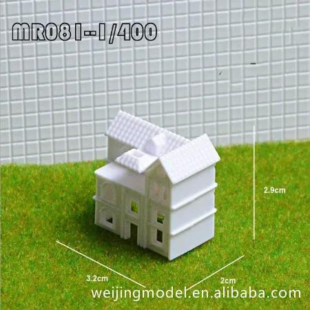 Miniaturas de Fantasia para Layout Ho Ho Ho - Casa Branca em Escalas 1:300, 1:400 e 1:500, Conjunto com 10 Peças