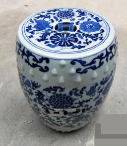 Jingdezhen banco cerâmico com tambor, pintado à mão, azul e branco, lótus, grande, redondo, varanda, banqueta de porcelana - Image 2