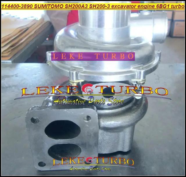 Turbo RHG6 1 CICY 114400-3890 para Escavadeiras SUMITOMO VA570019 SH200A3 SH200-3 L210 L240 CX210 com Motores 6BG1 e 6BG1T