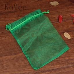 Sacos De Organza Grande Com Cordão, Favor Do Casamento, Saco De Presente De Natal, Boutique Presentes, Bolsas De Embalagem, 15x20 cm, 20x30 cm, 30x40cm, 10Pcs por lote - Image 6