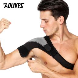 AOLIKES-Alça de Ombro Ajustável, Bandagem Ajustável, Protetor Reforçado, Equipamento de Treino Funcional, Apoio Traseiro, 1pc - Image 5