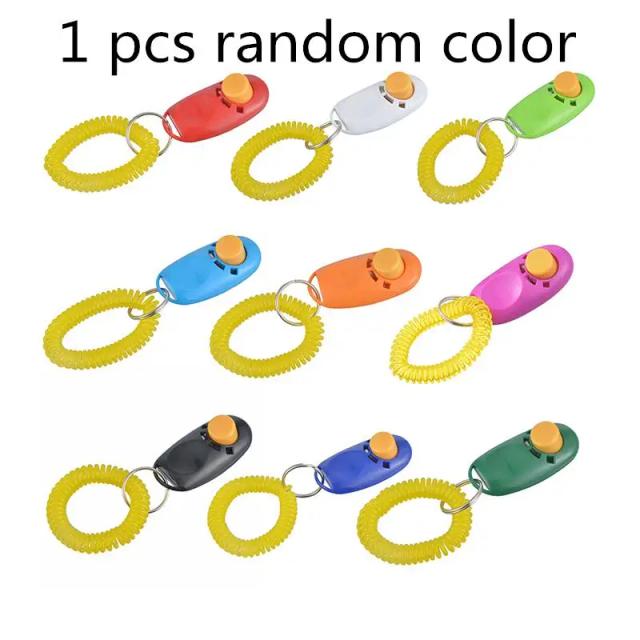 Pulseira Ajustável para Treinamento de Cães e Gatos com Clipe e Chaveiro - Ideal para Pets