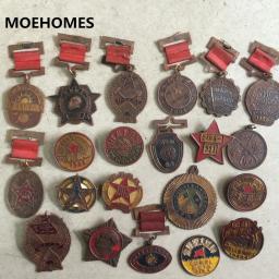 Medalha comemorativa de metal para decoração e artesanato, enviado aleatório da china a cada período de bronze, honor da amizade, 20 peças - Image 1