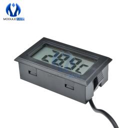 Mini termômetro digital com tela lcd, sonda de exibição lcd para termômetro, termômetro e congelador de geladeira, kit para aquário de geladeira, 1m/3m/5m - Image 3