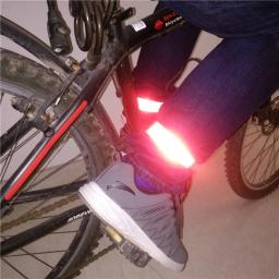Pulseira reflexiva para correr braçadeira, tapa envoltório pulseiras, bicicleta e equitação Safety Visibility, 41cm - Image 3