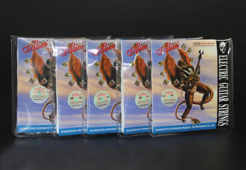 5 Conjuntos De Cordas De Guitarra Elétrica De AÇO Banhado A Níquel 008 009 010 Oito Bitola Disponíveis - Image 1