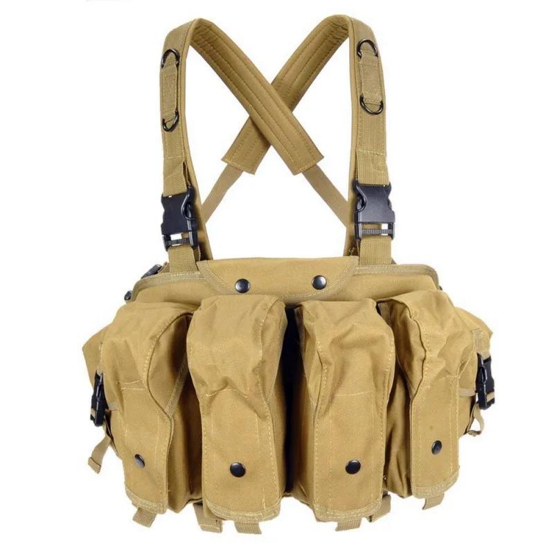 Outdoor Peito Rig, Porta-revistas, CS Wargame, Paintball, Caminhadas, Colete de caça, AK 47 - Image 1