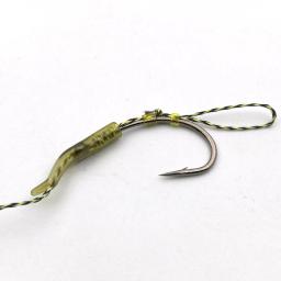 Anzóis combinados para pesca, equipamento de pesca artesanal, anzóis prontos para pescar, tamanho 4 #6 # - Image 3