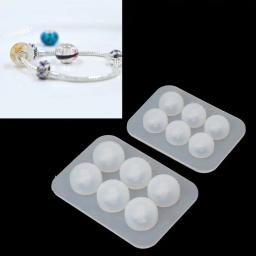 Moldes de resina epóxi de 10mm, molde de silicone com buraco grande para combinar pulseira de contas de resina faça você mesmo, fabricação de jóias - Image 1
