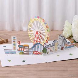 Decorações e convites 3d para aniversários com 38 estilos, bolo com roda de ferro, estrela, lua, gelo, castelo, cartões de visita, natal, envelopes, convite de aniversário - Image 3