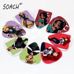 Soach 10 peças de palhetas para guitarra, mais novas palhetas de princesa de desenho animado, espessura de 1.0mm para guitarra, acessórios para ukelele - Image 1