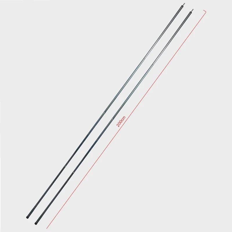 Haste dobrável de aço para barraca, haste para toldo, acessórios de barraca, haste de tenda extensível da porta, haste de dossel, 200cm * 2 peças - Image 1