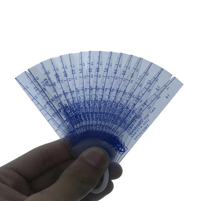Medidor de Espessura para Plugues Plásticos e Gap Fillers com Folha de PVC, Variações de 0,01 a 5mm, Disponível em Kits de 20 e 25 Peças, Taiwan