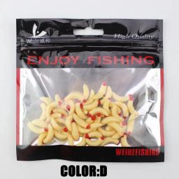 Isca de pesca de mão macia, mão de cheiro quente, carpa isca, pão biônico, larvas, truta, 2,4 cm, 50pcs - Image 3