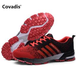 Tênis respiráveis casuais masculinos, sapatos de cesta de caminhada confortável, malha aérea plana, sapatos de montanhismo, ao ar livre, clássico - Image 4