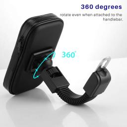 Untoom suporte de telefone para motocicleta, à prova d'água, suporte de montagem de celular para scooter, espelho retrovisor, para iphone, xiaomi - Image 2