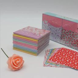 Origami Papel Dobrável, Mix Cor Quadrado, 12 Tipos de Padrões, DIY Kid Gift, Papéis Com Flores, 72 Folhas, 15x15cm - Image 5