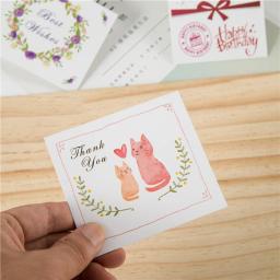 50 unidades de mini cartões de visita, mensagens em formato de mensagem cartões para agradecimento, aniversário de casamento, dia das mães - Image 4