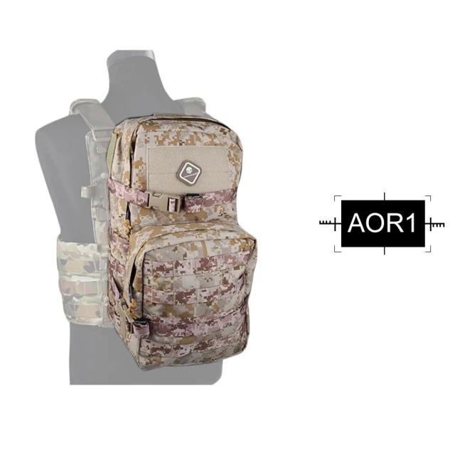 Mochila Tática Modular Emersongear 3L com Pacote de Hidratação para Airsoft, Caça e Paintball - Modelo EM5816