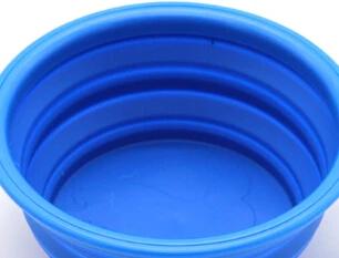 Tigela dobrável de silicone para pet, portátil, cão, gato, animal de estimação, tigela de alimentação para viagem, prato de água, alimentador, tigela dobrável - Image 1