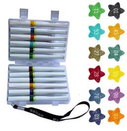 Conjunto de canetinhas marcadoras para desenho, kit de canetas pincel para desenho, arte, brilho, 16cm - Image 6