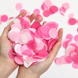 1 polegada 1000 pçs confetes de papel redondo decoração de mesa de casamento polvilhe coração confetes para decorações de mesa de festa de aniversário de casamento - Image 3