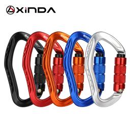 Xinda mosquetão de escalada profissional 22kn segurança pear-shape fivela de segurança caminhadas kit de sobrevivência equipamentos de proteção - Image 5