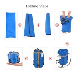Lixada 190*75cm saco de dormir portátil acampamento ao ar livre viagem caminhadas inverno saco de dormir ultraleve viagem primavera outono 680g - Image 4