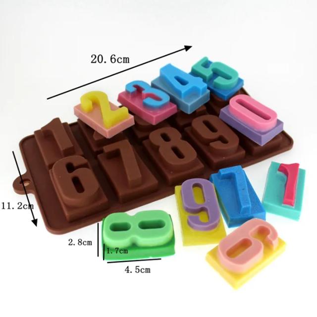 Conjunto de Moldes de Silicone para Decoração: Letras do Alfabeto em Concreto e Cimento