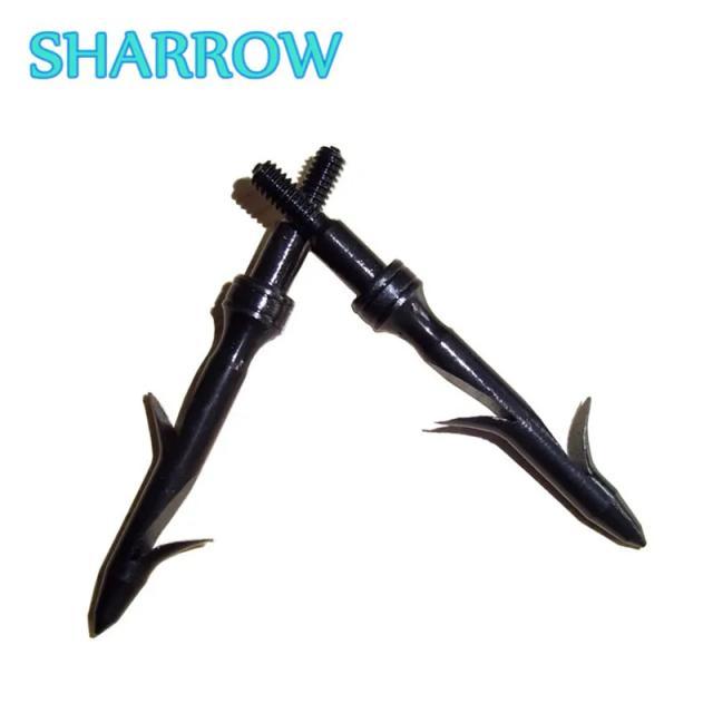 Broadhead de Pesca em Aço para Arqueria - Conjunto com 3 Peças para Acampamento e Treinamento ao Ar Livre
