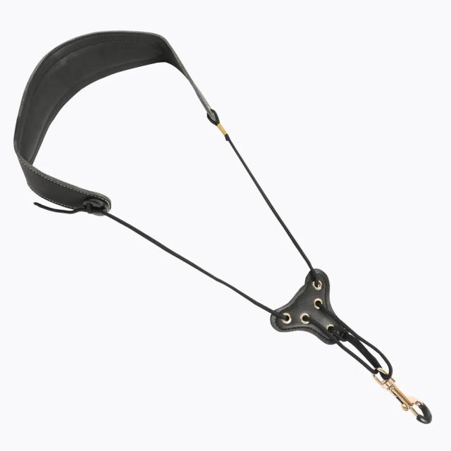 Correia de Couro para Saxofone e Instrumentos de Sopro com Almofada Grossa para Conforto Máximo