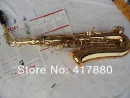 Marca suzuki estudantes saxofone alto eb tune e plana instrumento musical laca de ouro superfície alta qualidade latão sax frete grátis - Image 2