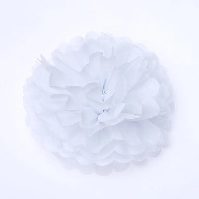 Pompoms Fofos de 6 Pol. para Decoração de Aniversário e Casamento com Flores e Bolas Decorativas