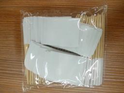 Mini bandeira branca em branco, 50 peças, escolhas para jantar, bolo, palitos de dentes, decoração de cupcake, varas de coquetel e frutas, suprimentos de festa - Image 4
