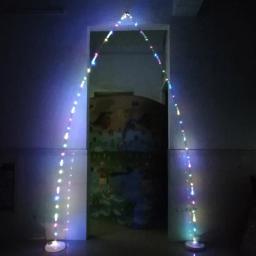 Iluminação de led para festa em arco, suprimentos para festa de casamento e eventos, luz de natal (com conector usb), faça você mesmo - Image 4