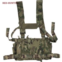 2021 novos sacos de colete no peito das mulheres dos homens colete paintball multicam ambientes disruptivos tático equipamento no peito caça colete com bolsa ak - Image 2