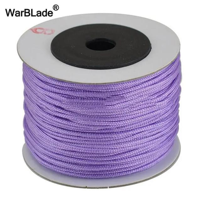 Fio de Nylon e Algodão para Artesanato em Jóias - 100m, 0.8mm a 2mm, Acessórios DIY e Pulseiras Trançadas