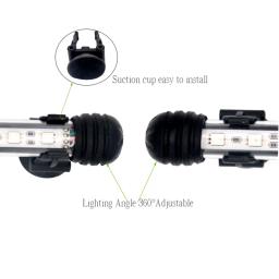 Luz Submersível Do Tanque De Peixes Do Aquário Do RGB, controlador De Bluetooth, dispositivo elétrico De Iluminação LED - Image 4