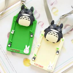 Titular do cartão bonito do silicone dos desenhos animados, titular da identificação, cartão de crédito, caixa do cartão do ônibus, Tag da bagagem do anel, Trinket criativo, atacado - Image 3