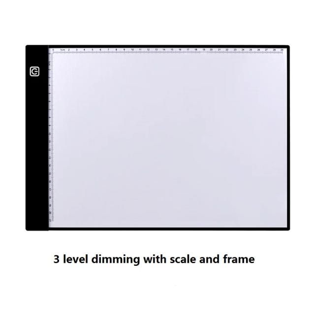Caixa de Luz LED A4 para Desenho e Pintura de Diamante - Tablet de Escrita Digital com Visualizador de X-ray e Marcadores para Artesanato Hotfix