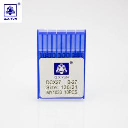 Agulhas de costura para máquinas de costura industriais, acessórios de agulhas de costura dcx27 sy6120 82 x1 81x5 191gs b27 21 # my1023 qxyun para máquina de costura pegasus siruba com 100 peças - Image 4