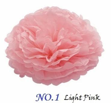 Pompons de Papel de Seda Rosa e Azul para Decoração de Festa - 16 Polegadas (40 cm) - 5 Peças por Lote em 29 Cores Disponíveis