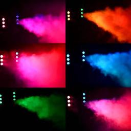 Máquina de nevoeiro com luzes LED, 3in 1, 1500W, 24x9W RGB, Vertical Stage Fogger, Controle Remoto Máquina de fumaça, DJ, Bar, Disco, DMX512, 2PCs - Image 6
